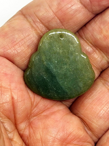 จี้พระสังกัจจายน์หยกพม่า (Burmese Jade Smiling Buddha Pandant)