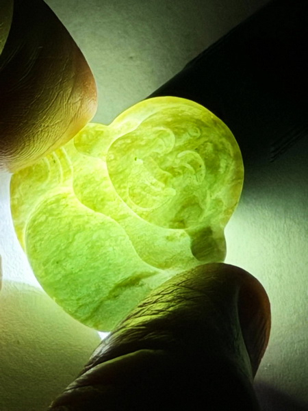 จี้พระสังกัจจายน์หยกพม่า (Burmese Jade Smiling Buddha Pandant)